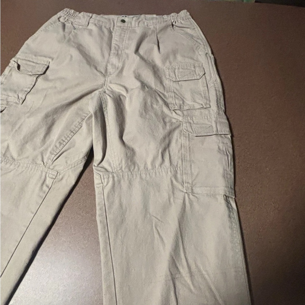 Men's Beige Tactical Cargo Pants 36x32